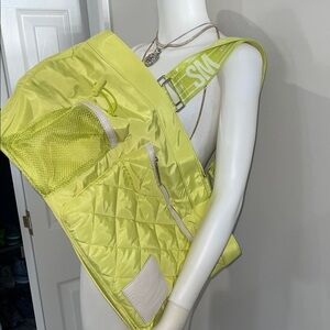 Steve Madden Neon Yellow Quilted Crossbody Bag